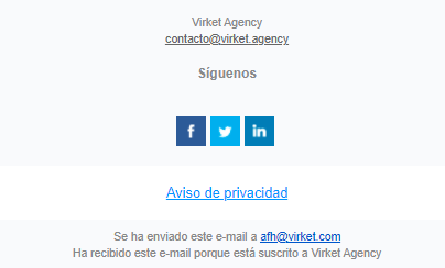 La política de privacidad es un elemento importante en el diseño para email marketing